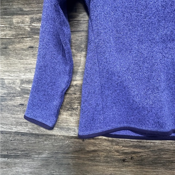 Patagonia Women's Quarter Zip Fleece Pull Over Purple Sweater Jacket Sweatshirt - Picture 4 of 11